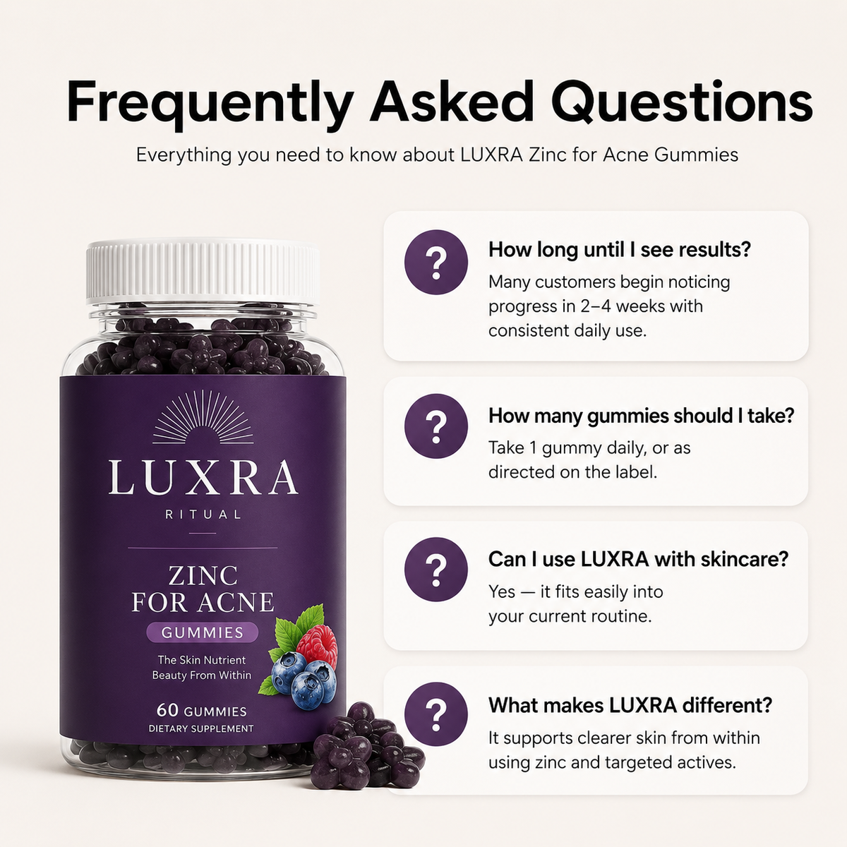 LUXRA Acne Gummies